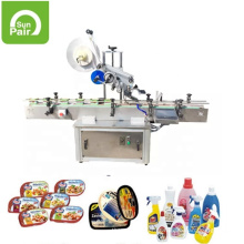 Máquina de rotulagem adesiva automática de fabricante profissional para garrafas redondas/quadradas/planas